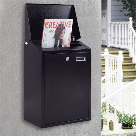 post boxes for houses/large capacity newspaper boxes/secure steel parcel boxes|Amazon.com: Newspaper Boxes For Mailboxes.